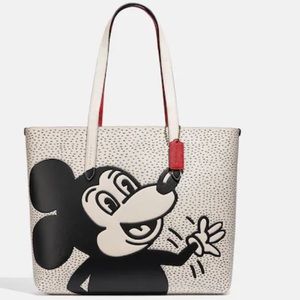 New Limited Edition Coach Disney Mickey Mouse X Keith Haring Highline Tote